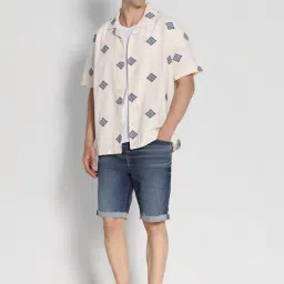 American Eagle Outfitters Beige Cotton Regular Fit Printed Shirt image 5