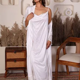 HOUSE OF ELORRA Women Sleeveless Maxi Nightdress-image-15