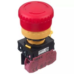 IDEC E-STOP PB SW, SPST-NC, 10A, 120V, SCREW, YW1L-V4E01Q4R-picture-7