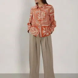 Vero Moda Umber Printed Casual Shirt image 5