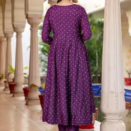Navlik Women Ethnic Motifs Embroidered A-Line Kurta with Trousers & Dupatta image 2