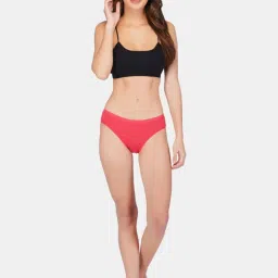 Bleeding Heart Coral & Maroon Plain Panties - Pack Of 2 image 5
