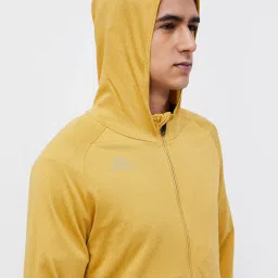 Kappa Yellow Regular Fit Hooded Sweartshirt image 5