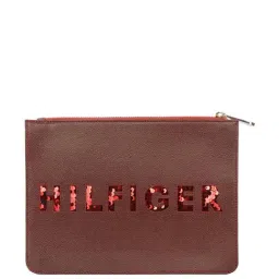 Tommy Hilfiger Maroon Embellished Medium Sling Handbag image 3