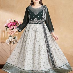BAESD Embellished Georgette Maxi Dress-picture-45