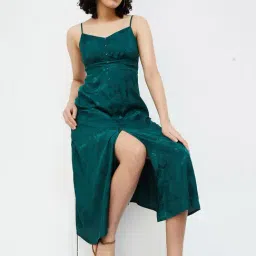 Ginger by Lifestyle Green Printed Midi Dress-picture-16