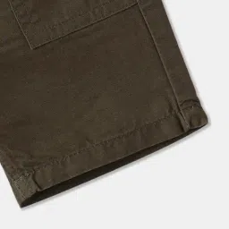 R&B Boys Olive Cotton Shorts image 3