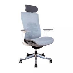MRC Executive Chairs Alcazar Mesh High Back Ergonomic Office Chair (Blue/White)-picture-3
