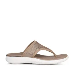 Bata Comfit Women's Beige Casual Sandals-picture-20