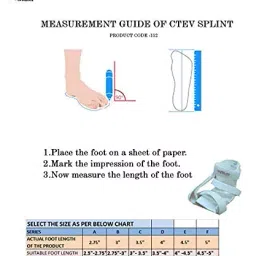 SALO ORTHOTICS Ctev Splint Clubfoot Shoe Right 5" 112 image 2