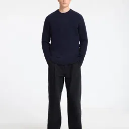 selected homme Selected Navy Blue Regular Fit Pullover image 3