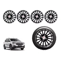 Auto Pearl cDCRv50_R Press Type Car Wheel Cover with Retention Ring 381 mm(15 Inch) Glossy Black, Silver for Maruti XL6 Alpha Petrol (Set of 4)-picture-15