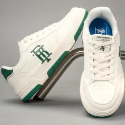 Red Tape Men's Slam Dunk Classics White & Green Casual Sneakers-image-90