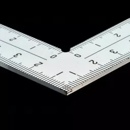 Shinwa Rules Thick Wide Curved Scale Silver 2 mm Thickness, 9434266 image 5