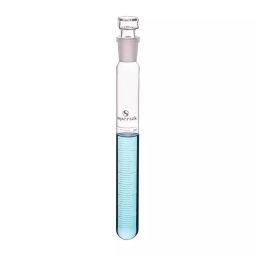 Supertek 25 ml Clear Graduated Test Tube With Joint and Stopper, 17.124.0015 (Pack of 10)-picture-41