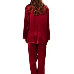 DEHMAN Women Long Sleeves Night Suits image 5