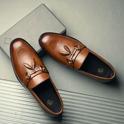 House of Pataudi Men Formal Slip On Loafers-picture-34
