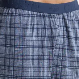 Jockey IM02 Blue Tencel Micro Modal Cotton Elastane Stretch Shorts with Side Pocket image 5