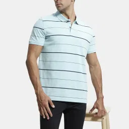 Jockey UM15 Men's Super Combed Cotton Rich Striped Half Sleeve Polo T-Shirt image 5