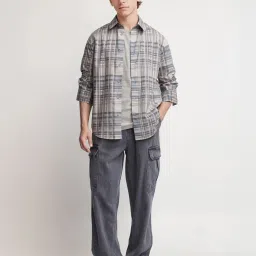 Rare Rabbit Purple Regular Fit Checks Shirt image 5