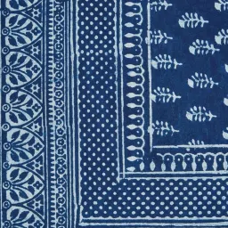 Fabindia Roshan Blue Cotton Printed Table Cloth (8 Seater) image 5