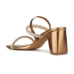 Inc.5 Women's Antique Gold Sling Back Sandals image 5