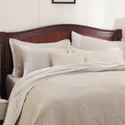 Maspar Cotsmere Muted Beige 120 GSM Cotton Queen Size Quilt - Set of 8-image-7