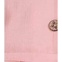 Peppermint Kids Peach Solid Dress image 5