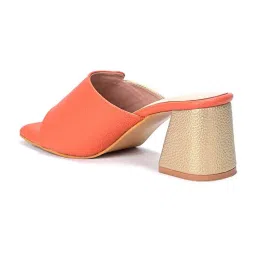 Scentra Women's Orange Casual Sandals image 5