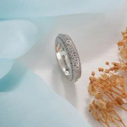 Saraf RS Jewellery Rhodium Statement AD Studded Minimal Engagement Band Adjustable Finger Ring-picture-42