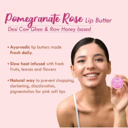 Nat Habit Pomegranate Rose Lip Butter - 10 gm image 5