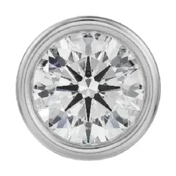 EMORI Yellow Gold 0.25 CT Round Solitaire Studs for Men-image-99