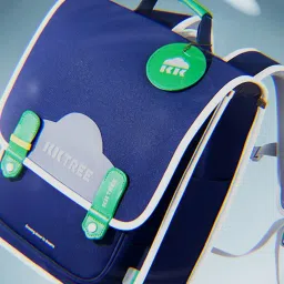 Little Surprise Box Blue Solid Medium Backpack image 5