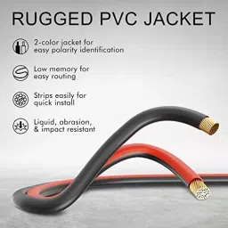 FEDUS 16 Gauge/AWG Oxygen-Free Copper 2 Conductors Audio Speaker Wire Red & Black 5 m image 5