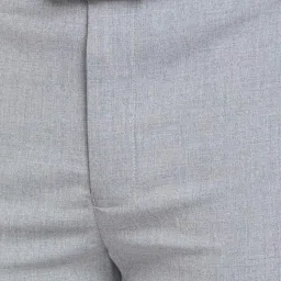 Park Avenue Grey Super Slim Fit Texture Trousers image 5
