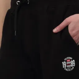 Cantabil Black Regular Fit Sports Trackpants image 5