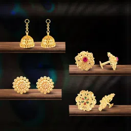 VIVASTRI Women Gold-Plated Alloy Earrings-picture-11