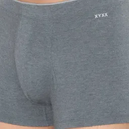 XYXX Dark Grey Melange Cotton Trunks image 4