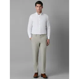 Louis Philippe Grey Slim Fit Trousers image 5