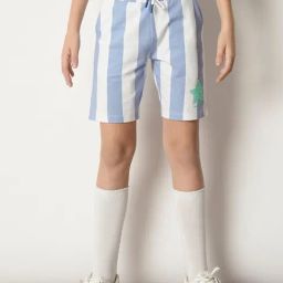 Jack & Jones Junior White & Blue Striped Shorts-image-17
