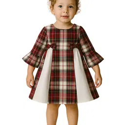 Le Nino Checked A-Line Dress-picture-20