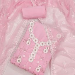 Rangtulika Ethnics Embroidered Unstitched Dress Material-picture-9
