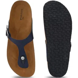hoversoul Hoversole Men's Navy Cork T-Strap Sandals image 5
