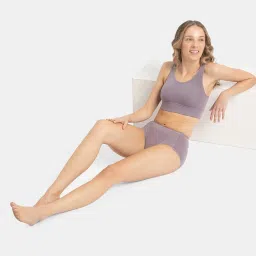 Jockey Minimal Grey Plain Briefs image 5