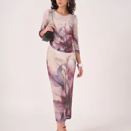 Honey By Pantaloons Purple Slim Fit Printed Top image 5