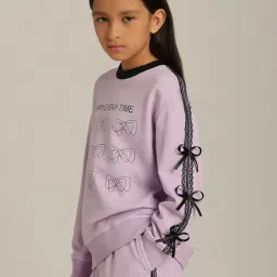 VERO MODA GIRL Orchid Bouquet Printed Sweatshirt image 3