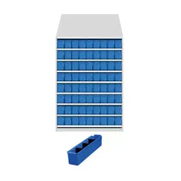 Universal UMASU17 White & Blue 9 Shelves 72 Bins Storage Rack-picture-41