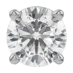 EMORI Yellow Gold Victor Round Solitaire Studs for Men-picture-41