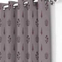 Aura Mauve & Purple Set of 2 Ethnic Motifs Door Curtain image 4