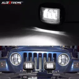 AllExtreme EX3FB1P 3 LED Headlight Lamp Universal Waterproof Off Road Driving CREE LED Fog Light with Mounting Brackets for Bike, Jeep and Cars (40W, White, 1 PC, 6 Months Warranty) image 4